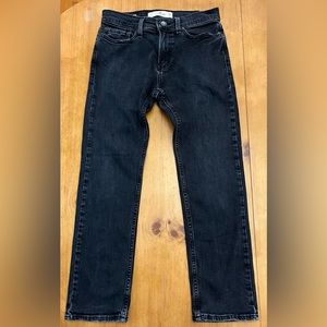 Hollister Jeans Slim Straight Epic Flex Denim W26x L28/30 Mens Black Washed
